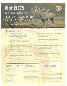 IX. Nagybörzsönyi Magyar-Szlovák Vadásznap